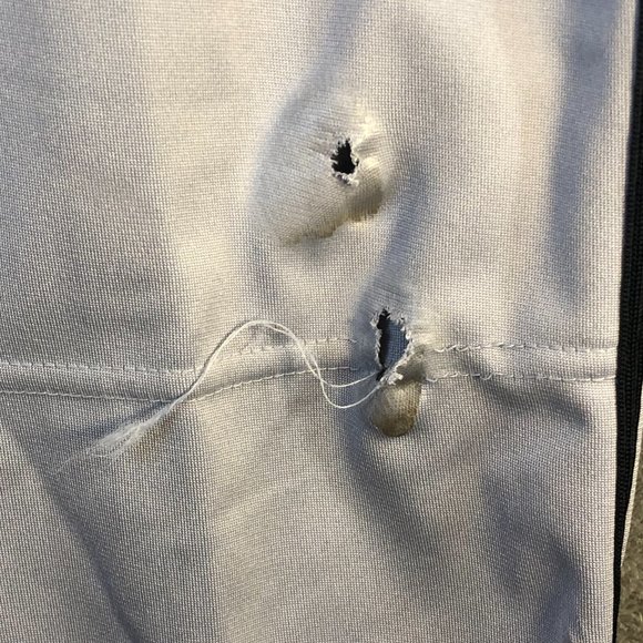 Nike Swingman Dri-Fit Men's Med. Solid White Straight Leg Baseball Pants Pockets - Picture 4 of 13